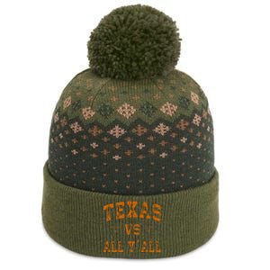 Texas Vs All Yall The Baniff Cuffed Pom Beanie