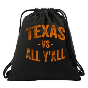 Texas Vs All Yall Drawstring Bag