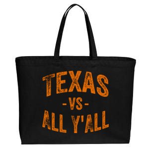 Texas Vs All Yall Cotton Canvas Jumbo Tote