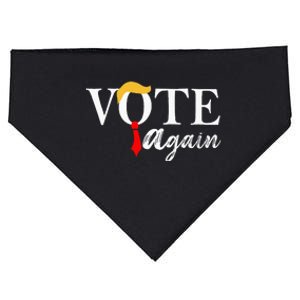 Trump Vote Again Funny Vote Trump Again USA-Made Doggie Bandana