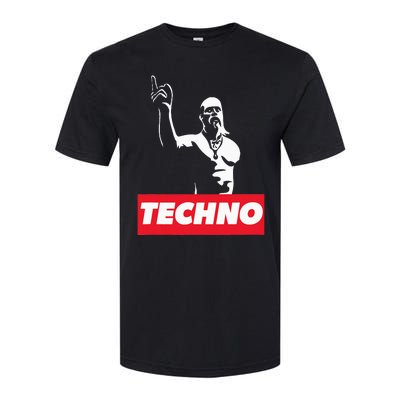 Techno Viking Art For Raver Dj Hard Techno Party Festival Softstyle® CVC T-Shirt