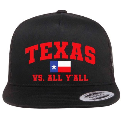 Texas Vs. All Y'All Texas Pride Home State Texas Shape Flatbill Hat