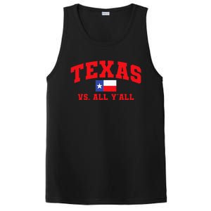 Texas Vs. All Y'All Texas Pride Home State Texas Shape PosiCharge Competitor Tank