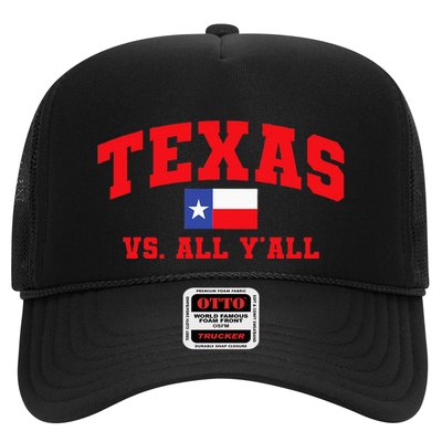 Texas Vs. All Y'All Texas Pride Home State Texas Shape Trucker Hat