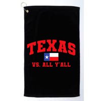 Texas Vs. All Y'All Texas Pride Home State Texas Shape Golf Towel