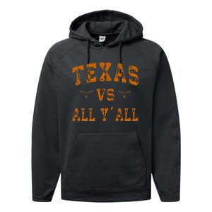 Texas Vs All Yall Performance Fleece Hoodie