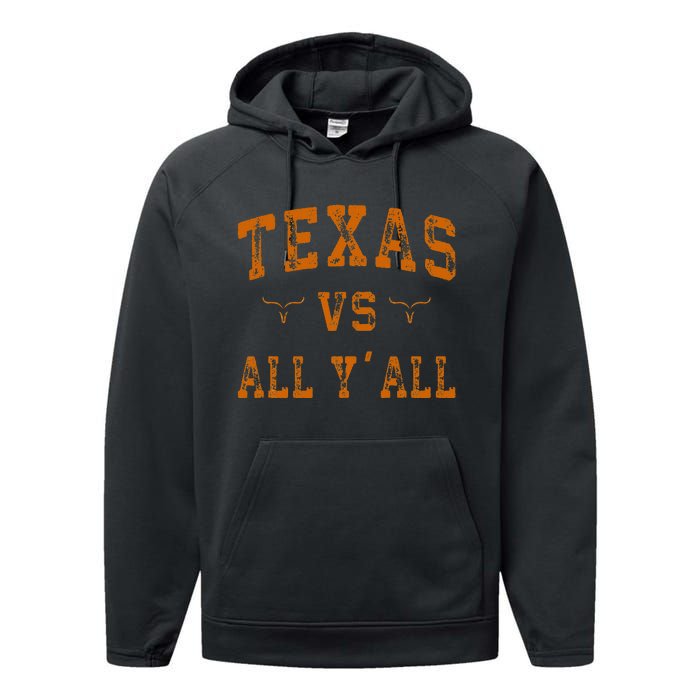 Texas Vs All Yall Performance Fleece Hoodie