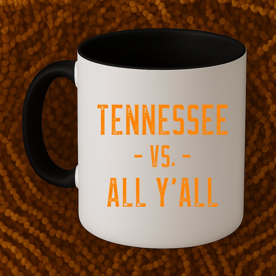Tennessee Vs All Y’all Sports Weathered Vintage Southern Mug