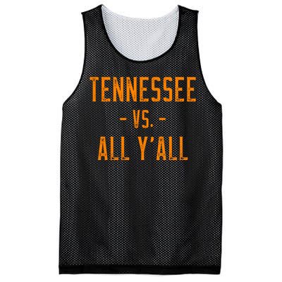 Tennessee Vs All Y’all Sports Weathered Vintage Southern Mesh Reversible Basketball Jersey Tank