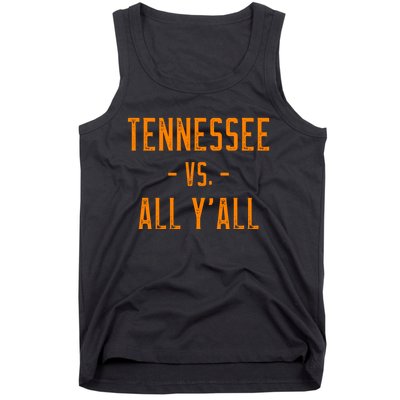 Tennessee Vs All Y’all Sports Weathered Vintage Southern Tank Top