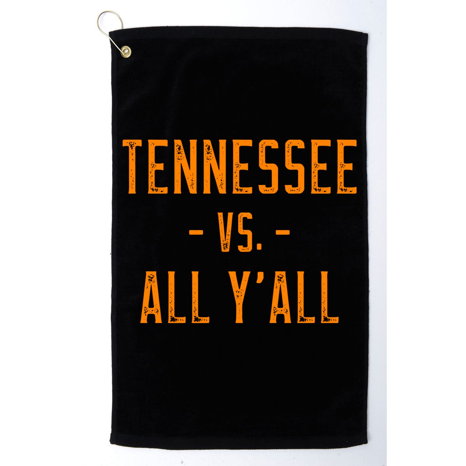Tennessee Vs All Y’all Sports Weathered Vintage Southern Golf Towel