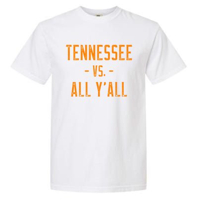 Tennessee Vs All Y’all Sports Weathered Vintage Southern Garment-Dyed Heavyweight T-Shirt