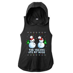 The Vegans Ate My Nose Gift Funny Christmas Great Gift Ladies PosiCharge Tri-Blend Wicking Draft Hoodie Tank