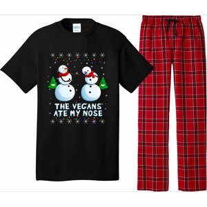 The Vegans Ate My Nose Gift Funny Christmas Great Gift Pajama Set