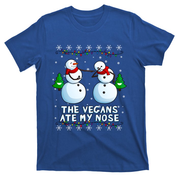 The Vegans Ate My Nose Gift Funny Christmas Great Gift T-Shirt