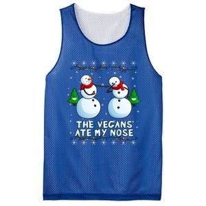 The Vegans Ate My Nose Gift Funny Christmas Great Gift Mesh Reversible Basketball Jersey Tank