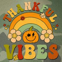 Thankful Vibes Autumn Pumpkin Harvest Festive Legacy Tie Dye Trucker Hat
