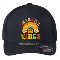 Thankful Vibes Autumn Pumpkin Harvest Festive Flexfit Unipanel Trucker Cap
