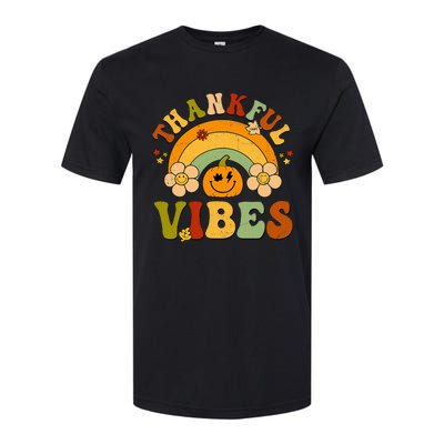 Thankful Vibes Autumn Pumpkin Harvest Festive Softstyle® CVC T-Shirt