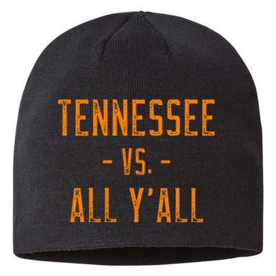 Tennessee Vs. All Y’All Sports Weathered Vintage Southern Sustainable Beanie