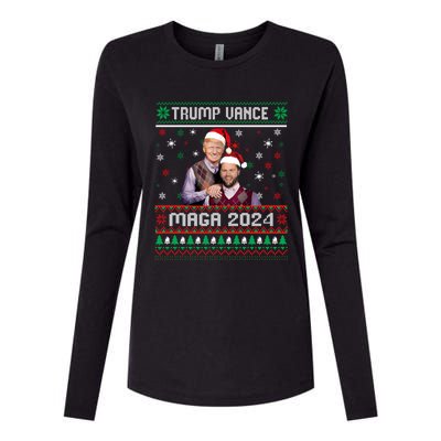 Trump Vance Brothers Maga 2024 Christmas Ugly Sweater Xmas Sweatshirt Womens Cotton Relaxed Long Sleeve T-Shirt