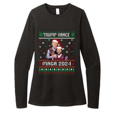 Trump Vance Brothers Maga 2024 Christmas Ugly Sweater Xmas Sweatshirt Womens CVC Long Sleeve Shirt