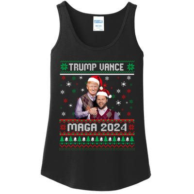 Trump Vance Brothers Maga 2024 Christmas Ugly Sweater Xmas Sweatshirt Ladies Essential Tank