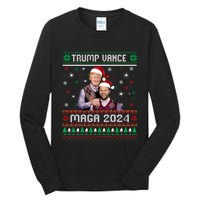 Trump Vance Brothers Maga 2024 Christmas Ugly Sweater Xmas Sweatshirt Tall Long Sleeve T-Shirt