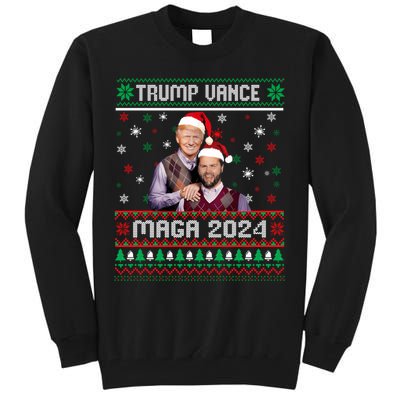 Trump Vance Brothers Maga 2024 Christmas Ugly Sweater Xmas Sweatshirt Tall Sweatshirt