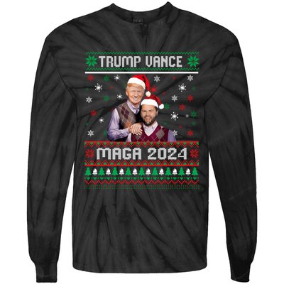 Trump Vance Brothers Maga 2024 Christmas Ugly Sweater Xmas Sweatshirt Tie-Dye Long Sleeve Shirt