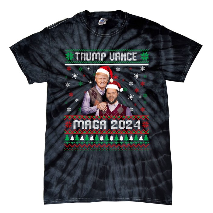 Trump Vance Brothers Maga 2024 Christmas Ugly Sweater Xmas Sweatshirt Tie-Dye T-Shirt