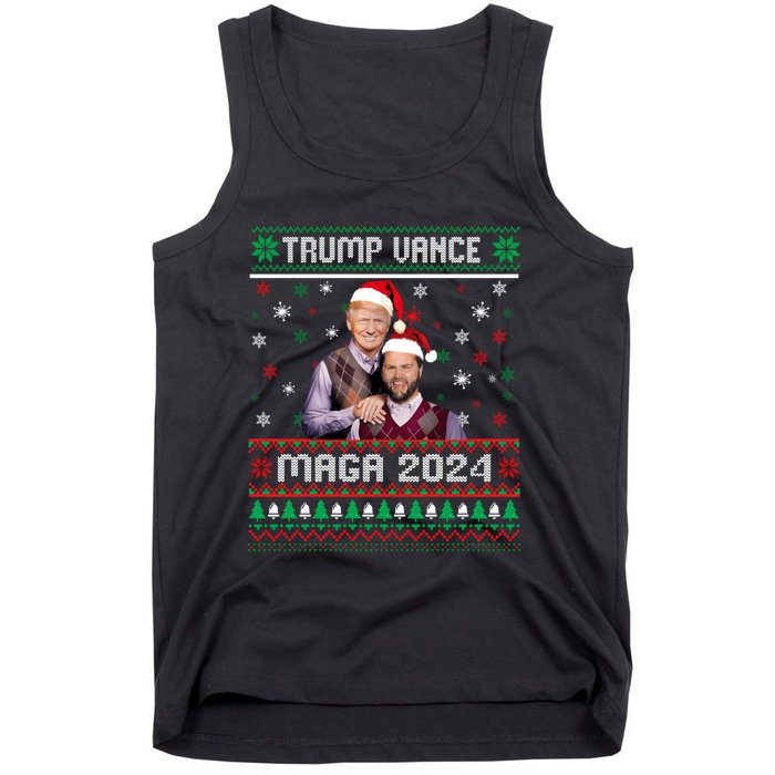 Trump Vance Brothers Maga 2024 Christmas Ugly Sweater Xmas Sweatshirt Tank Top