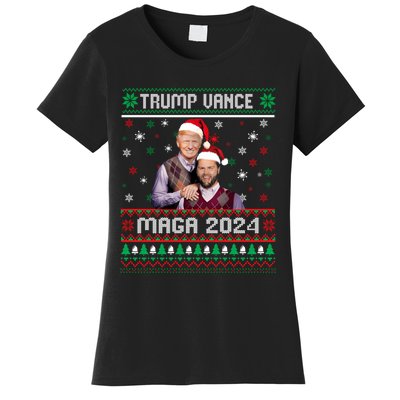 Trump Vance Brothers Maga 2024 Christmas Ugly Sweater Xmas Sweatshirt Women's T-Shirt