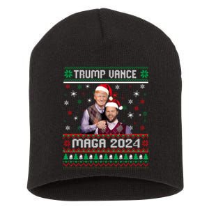 Trump Vance Brothers Maga 2024 Christmas Ugly Sweater Xmas Sweatshirt Short Acrylic Beanie