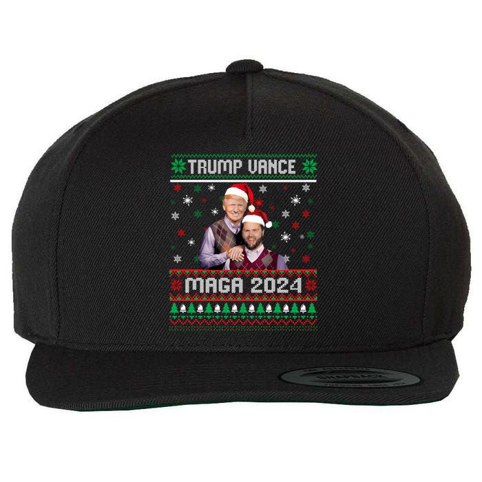 Trump Vance Brothers Maga 2024 Christmas Ugly Sweater Xmas Sweatshirt Wool Snapback Cap