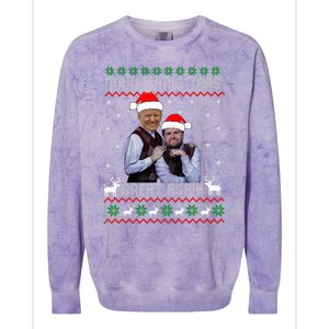 Trump Vance Brothers Make Christmas Great Again Santa Colorblast Crewneck Sweatshirt