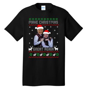 Trump Vance Brothers Make Christmas Great Again Santa Tall T-Shirt