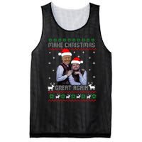 Trump Vance Brothers Make Christmas Great Again Santa Mesh Reversible Basketball Jersey Tank