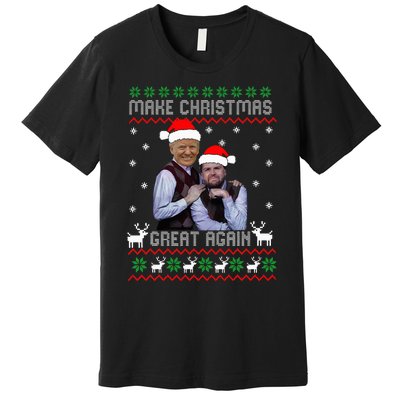 Trump Vance Brothers Make Christmas Great Again Santa Premium T-Shirt