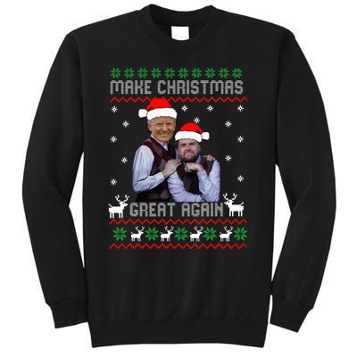 Trump Vance Brothers Make Christmas Great Again Santa Tall Sweatshirt