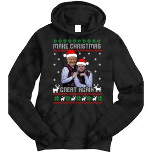 Trump Vance Brothers Make Christmas Great Again Santa Tie Dye Hoodie