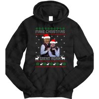 Trump Vance Brothers Make Christmas Great Again Santa Tie Dye Hoodie