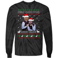 Trump Vance Brothers Make Christmas Great Again Santa Tie-Dye Long Sleeve Shirt