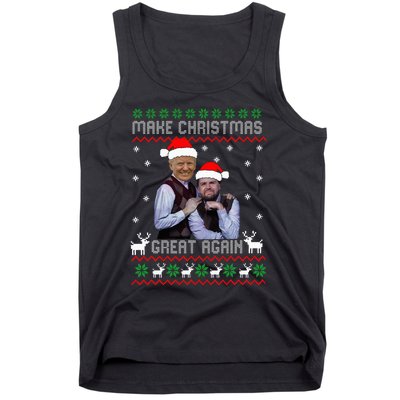 Trump Vance Brothers Make Christmas Great Again Santa Tank Top