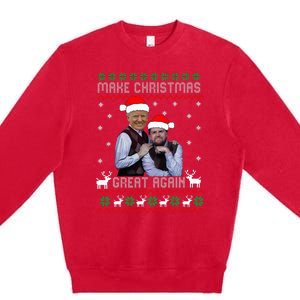 Trump Vance Brothers Make Christmas Great Again Santa Premium Crewneck Sweatshirt