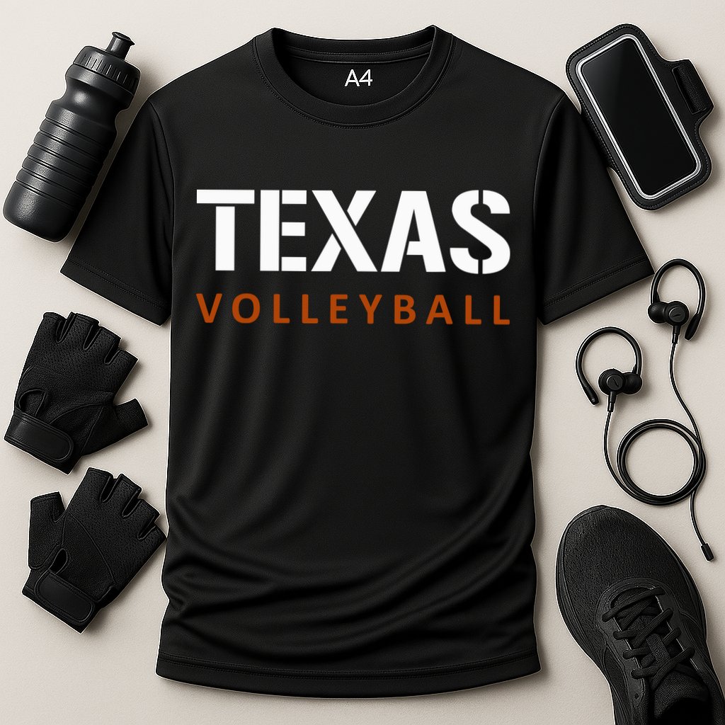 Texas Volleyball Block Style Performance Shirt