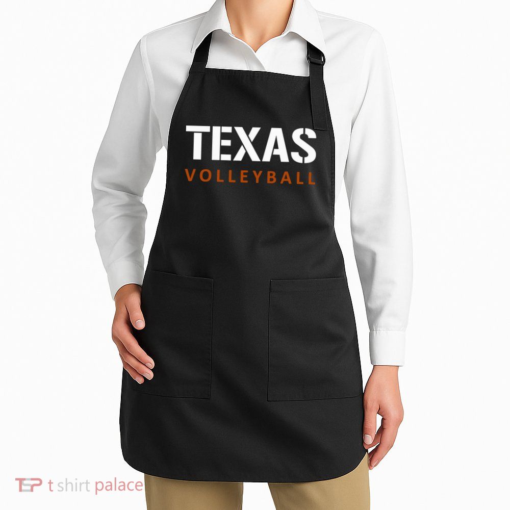 Texas Volleyball Block Style Apron