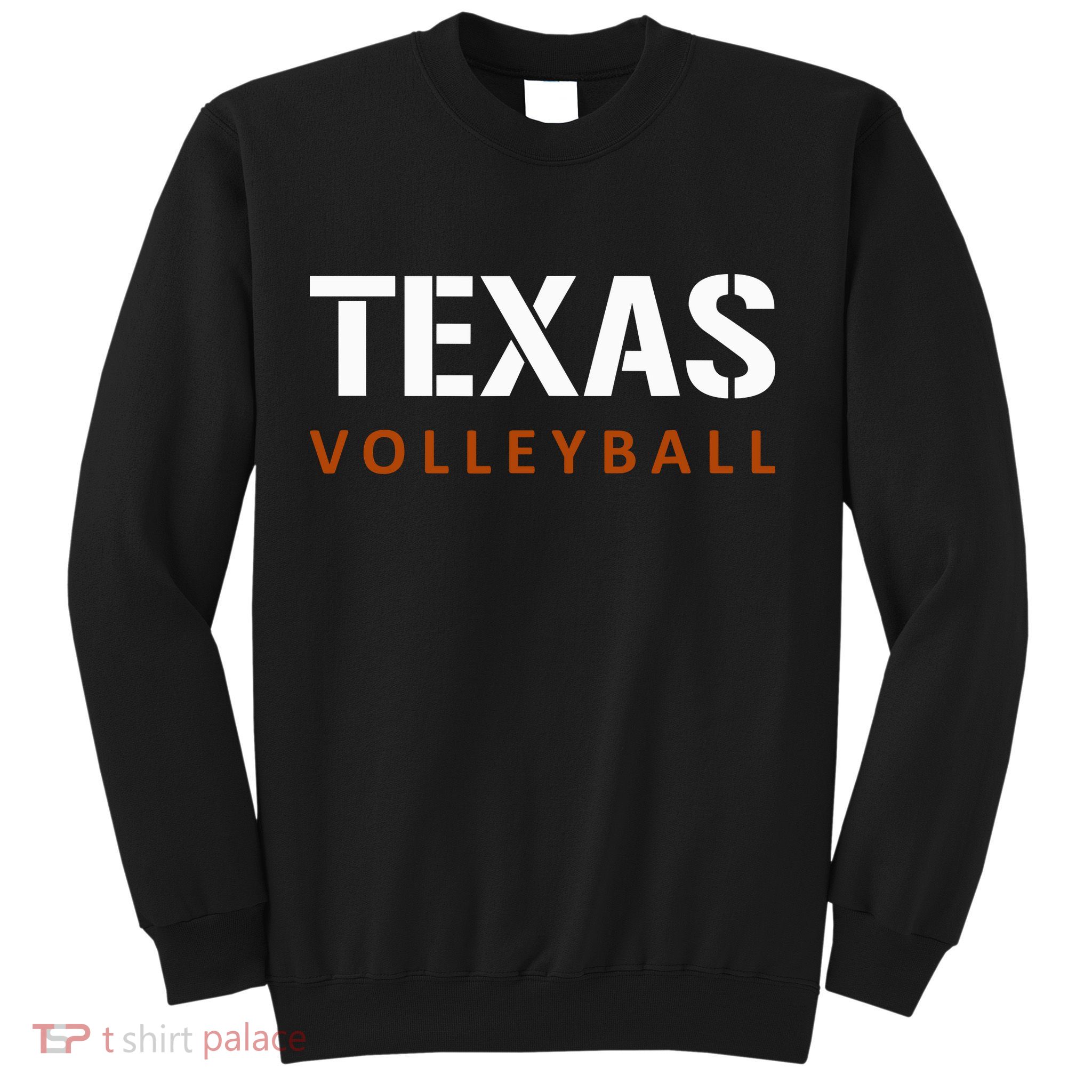 Texas Volleyball Block Style Sweatshirt