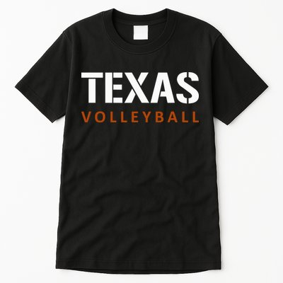 Texas Volleyball Block Style Tall T-Shirt