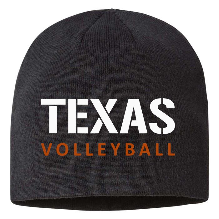 Texas Volleyball Block Style Sustainable Beanie